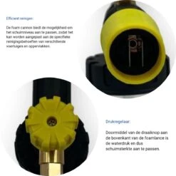 Jatso® Foam Cannon - Snow Foam - Foam Gun - Schuimlans - Foam Gun Auto - Foam Lance - Schuimsproeier - Snow Foam Cannon - Past Op Karcher K1 T/m K7 - Messing - Afneembaar Pistool -Best Garden Tools Store 1200x1200 475