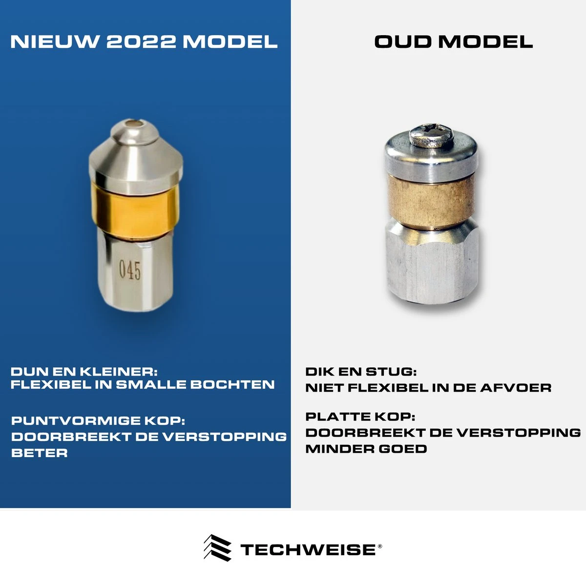Techweise - Rioolslang Voor O.a. Kärcher - 15M - Met Roterende En Voorwaartse Kop 4 Techweise - Rioolslang Voor O.a. Kärcher - 15M - Met Roterende En Voorwaartse Kop - Image 4