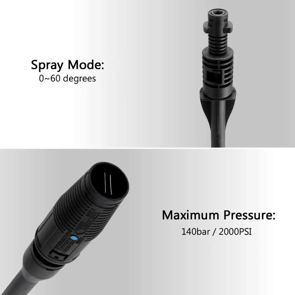 Merkloos 140 Bar Hogedrukspuitlans - Hogedrukreiniger Kärcher-opzetstuk - Verstelbare Sproeikop Voor Karcher Hogedrukreiniger - Accessoire Voor Karcher K1 K2 K3 K4 K5 K6 K7 3 Merkloos 140 Bar Hogedrukspuitlans - Hogedrukreiniger Kärcher-opzetstuk - Verstelbare Sproeikop Voor Karcher Hogedrukreiniger - Accessoire Voor Karcher K1 K2 K3 K4 K5 K6 K7 - Image 3