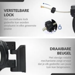 Buxibo - Wandslangenbox 20 Meter + 2 Meter - Tuinslang Met Haspel - 9 Sproei Standen - Slangenhouder 180° Draaibaar - Tuinslanghaspel Zwart+ Gratis Sproeier - Zwart -Best Garden Tools Store 1200x1200 564