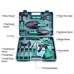 Merkloos 10-Delige Tuingereedschap Set Inclusief Opbergkoffer - Tuinierset - Tuinsetje - Gereedschap Voor Tuin - Tuinschaar - Tuinschepje - Bloemenschaar - Voegenkrabber - Plantenspuit - Grasschaar - Bloemenschep - Tuinhark -Best Garden Tools Store 1200x1200 75