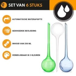 Waterdruppelaar Blauw Set Van 6 Stuks Voor Planten – 27 CM – Automatisch Watergeefsysteem Voor Kamerplanten – Planten Watergever Met Druppelsysteem – Waterbol -Best Garden Tools Store 1200x1200 752