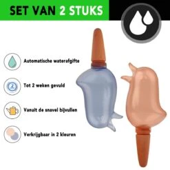 Waterdruppelaar Voor Planten 2 Stuks - Waterbol Kamerplanten - Automatisch Watergeefsysteem - Vogel - Roze -Best Garden Tools Store 1200x1200 757
