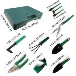 Merkloos 10-Delige Tuingereedschap Set Inclusief Opbergkoffer - Tuinierset - Tuinsetje - Gereedschap Voor Tuin - Tuinschaar - Tuinschepje - Bloemenschaar - Voegenkrabber - Plantenspuit - Grasschaar - Bloemenschep - Tuinhark -Best Garden Tools Store 1200x1200 79