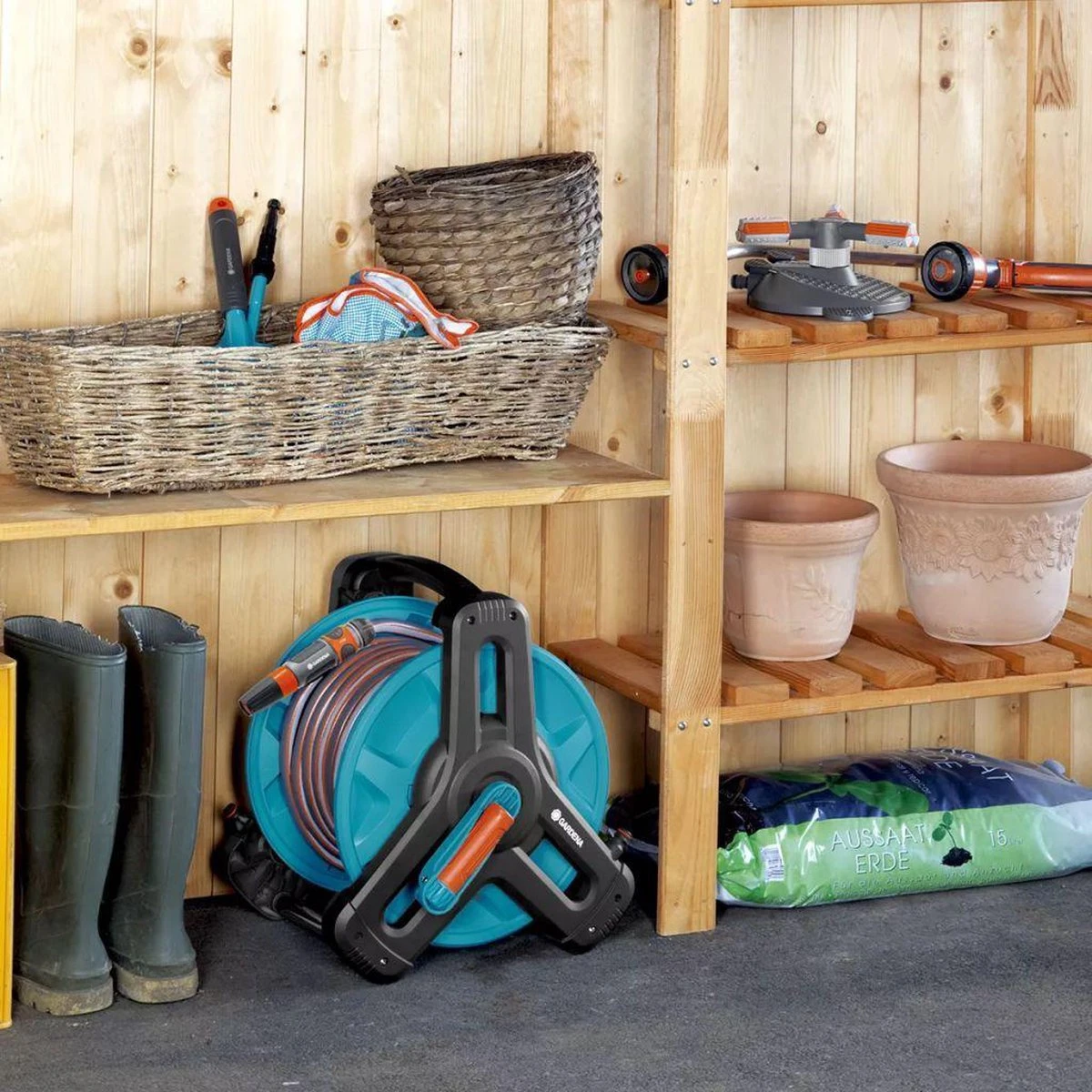 GARDENA Classic Slanghouder 50 - Geschikt Voor 50 M Ø13 Mm / 40 M Ø15 Mm / 30 M Ø19 Mm Slang 8 GARDENA Classic Slanghouder 50 - Geschikt Voor 50 M Ø13 Mm / 40 M Ø15 Mm / 30 M Ø19 Mm Slang - Image 8