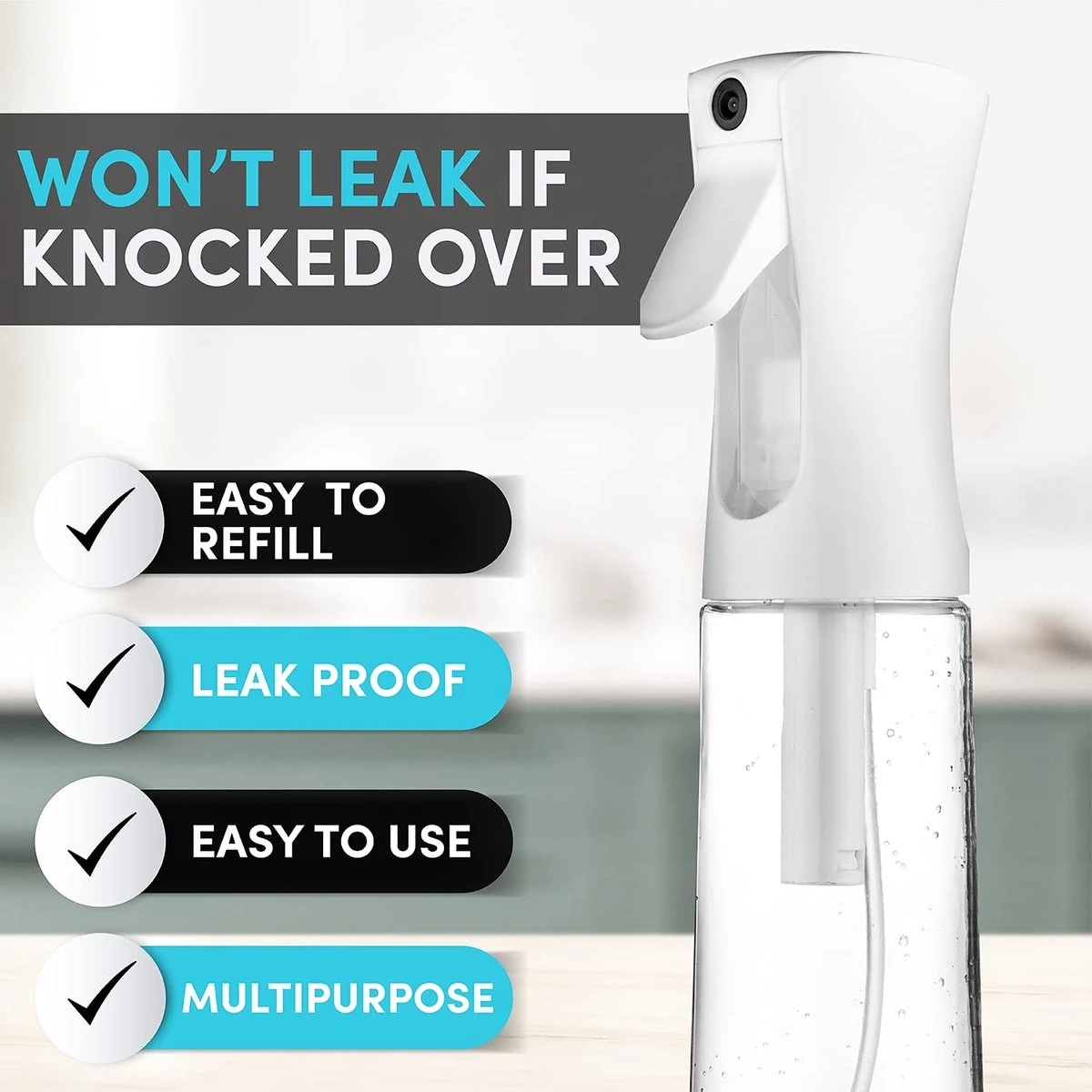 Allsa Mist Verstuiver - Mist Sprayer - Planten Spuit - Continuous Spray - Zwart 2 Allsa Mist Verstuiver - Mist Sprayer - Planten Spuit - Continuous Spray - Zwart - Image 2