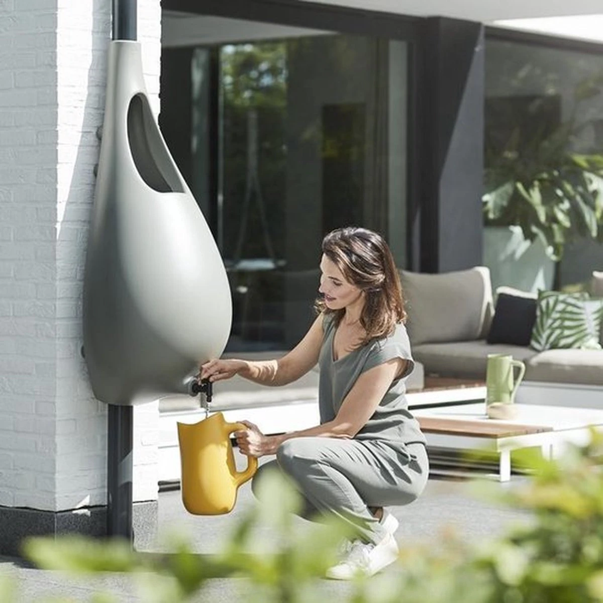 Elho Pure Raindrop 70L - Geel/Oker 15 Elho Pure Raindrop 70L - Geel/Oker - Image 15