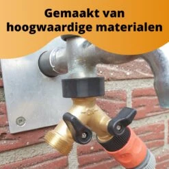 Horvitus Waterverdeler 2 Weg - Y Stuk Kraan Splitter - Voor Europese Kranen - Messing -Best Garden Tools Store 1200x1200 924