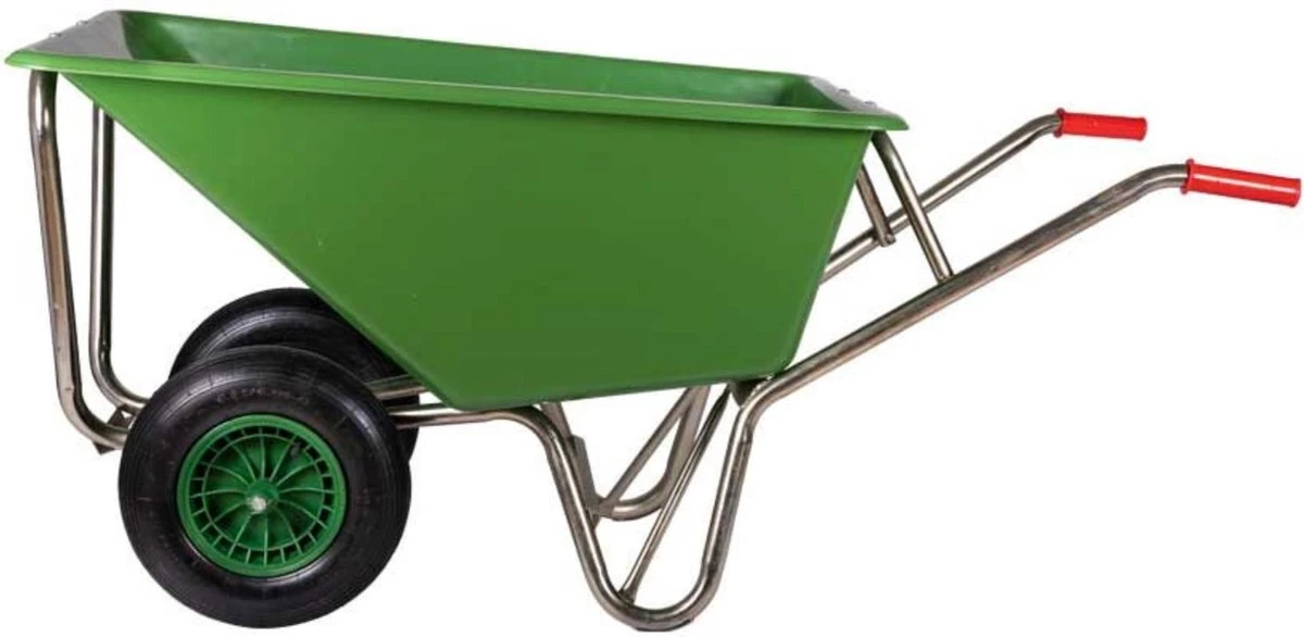 Kruiwagen Met Dubbel Luchtwiel Stal Eco Groen 160 Liter 10 Kruiwagen Met Dubbel Luchtwiel Stal Eco Groen 160 Liter - Image 10