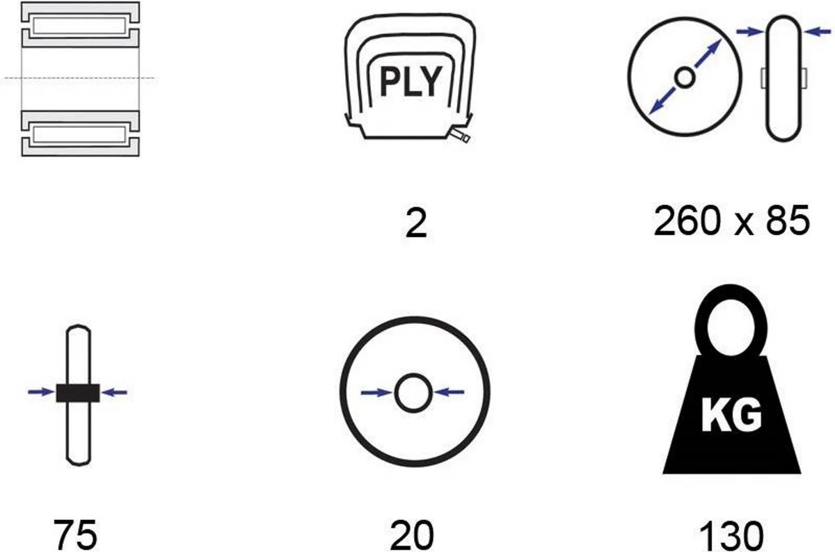 Benson Bolderkarwiel Steekwagenwiel Met Luchtband 3.00-4 | Asgatdiameter 20mm Rollager | Hoogte Wiel 26cm 7 Benson Bolderkarwiel Steekwagenwiel Met Luchtband 3.00-4 | Asgatdiameter 20mm Rollager | Hoogte Wiel 26cm - Image 7