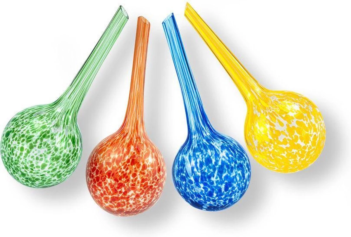 Merkloos Decopatent® 4 Stuks - Waterdruppelaar Voor Planten - Watergever - Glas - Waterbollen - Watergeefsysteem - Plantenbollen - Groen 2 Merkloos Decopatent® 4 Stuks - Waterdruppelaar Voor Planten - Watergever - Glas - Waterbollen - Watergeefsysteem - Plantenbollen - Groen - Image 2