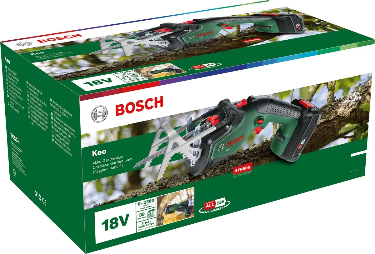 Bosch KEO 18 Accu Tuinzaagmachine - Snijdiameter Van 80 Mm - Met 18 V Accu En Lader 9 Bosch KEO 18 Accu Tuinzaagmachine - Snijdiameter Van 80 Mm - Met 18 V Accu En Lader - Image 9