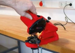 Einhell Kettingslijper GC-CS 85 E (85 W - 5500 /min - Slijphoekverstelling W. Schaal - Kettingspanner - Dieptebegrenzer Incl. Slijpschijf) -Best Garden Tools Store 1200x839 2