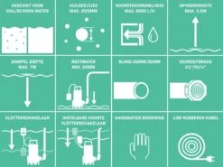 VONROC Dompelpomp/Waterpomp 400W - 8000l/h - Voor Vuil En Schoonwater - Met Vlotter 8 VONROC Dompelpomp/Waterpomp 400W - 8000l/h - Voor Vuil En Schoonwater - Met Vlotter -Best Garden Tools Store 1200x897 1