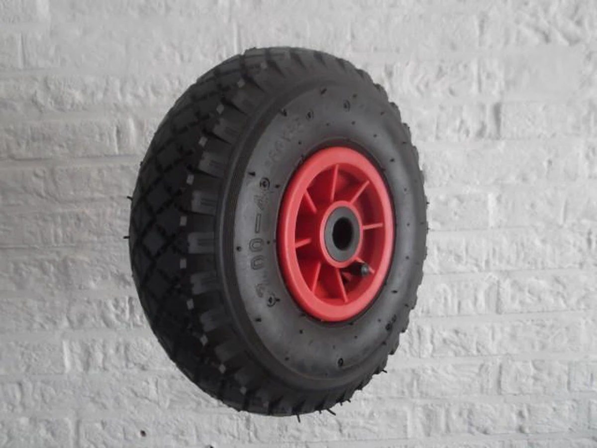 Benson Bolderkarwiel Steekwagenwiel Met Luchtband 3.00-4 | Asgatdiameter 20mm Rollager | Hoogte Wiel 26cm 4 Benson Bolderkarwiel Steekwagenwiel Met Luchtband 3.00-4 | Asgatdiameter 20mm Rollager | Hoogte Wiel 26cm - Image 4