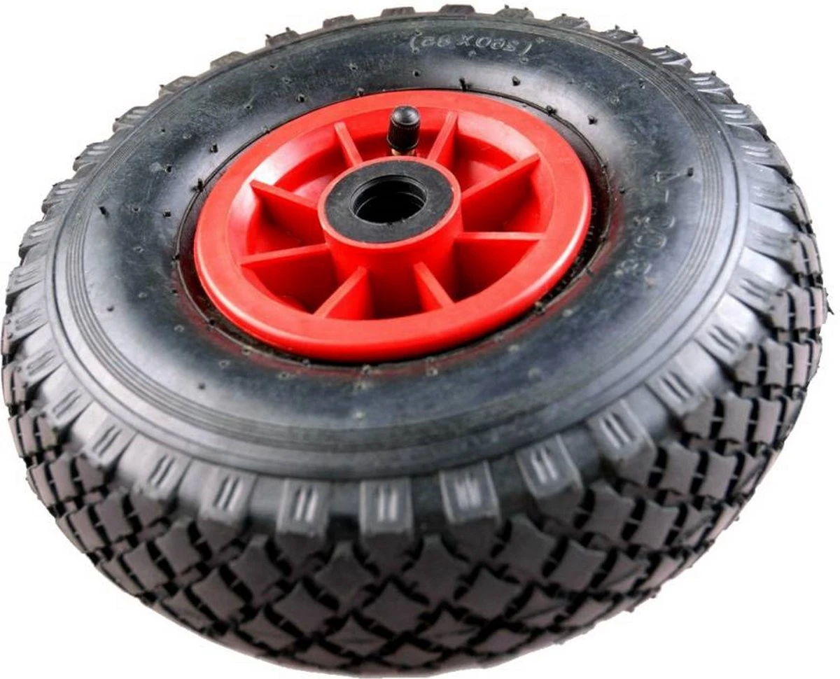 Benson Bolderkarwiel Steekwagenwiel Met Luchtband 3.00-4 | Asgatdiameter 20mm Rollager | Hoogte Wiel 26cm 6 Benson Bolderkarwiel Steekwagenwiel Met Luchtband 3.00-4 | Asgatdiameter 20mm Rollager | Hoogte Wiel 26cm - Image 6