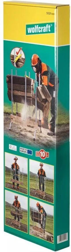 Wolfcraft - Professionele Zaagbok - Voor Kettingzaag - Hout - Opbouwbare, Stabiele Zaagbok Voor Brandhout - 5121000 - 10 JAAR GARANTIE -Best Garden Tools Store 340x1200