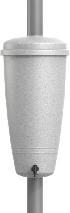 Elho Green Basics Rain Catcher 33 - Regenton Voor Balkonbuiten - Ø 33.5 X H 73.5 Cm - Grijs/Living Concrete -Best Garden Tools Store 396x1200 1