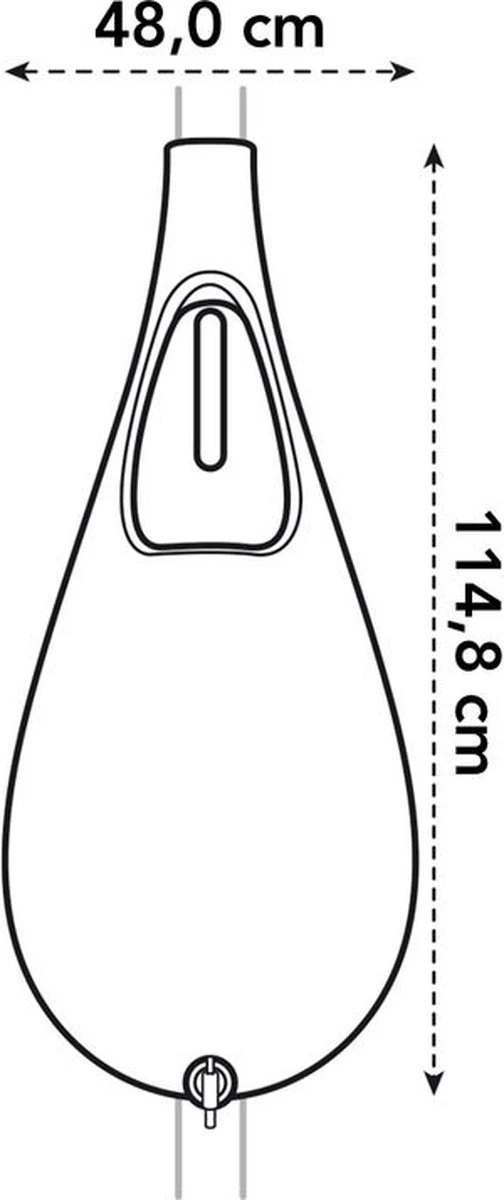 Elho Pure Raindrop 70L - Geel/Oker 2 Elho Pure Raindrop 70L - Geel/Oker - Image 2