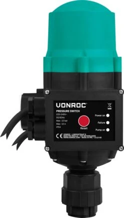 VONROC Hydrofoorpomp / Automatische Pomp - 1000W - 3500l/h - Met Drukschakelaar - Droogloopbeveiliging - Voor Besproeien En Huishoudwater -Best Garden Tools Store 683x1200 2