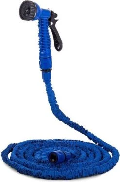 Uitrekbare Tuinslang Tot 15 Meter - Tuinsproeier Met 7 Verschillende Standen - Tuin Besproeien - Sproeikop - Blauw - Flexibel Elastisch -Best Garden Tools Store 794x1200