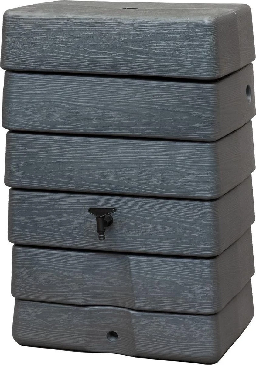 Antraciet Muurtank 168L | Rechthoekige Regenton | Compleet Met Accessoires 2 Antraciet Muurtank 168L | Rechthoekige Regenton | Compleet Met Accessoires - Image 2