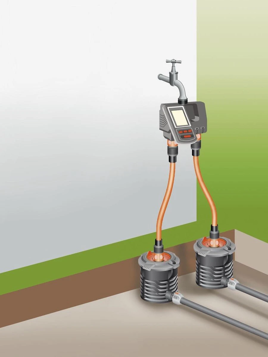 GARDENA Besproeiingsomputer MultiControl Duo - 3 Besproeiingen Per Dag - 1min Tot 3u 59min. 5 GARDENA Besproeiingsomputer MultiControl Duo - 3 Besproeiingen Per Dag - 1min Tot 3u 59min. - Image 5