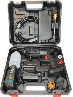 Hogedrukreinger Op Accu - Inclusief Opbergkoffer - Foam Gun - Foam Sprayer - Schuimpistool - Schuimsproeier - Hogedruk Pistool - Inclusief Accesoires -Best Garden Tools Store 907x1200