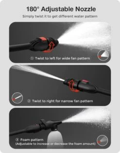 Merkloos Home Hogedrukreiniger - 2100W - 165 Bar - Met Verstelbare Nozzles Slanghaspel 5m Netsnoer 10m Slang - Voor Reiniging Huis Auto Tuin -Best Garden Tools Store 940x1200 2