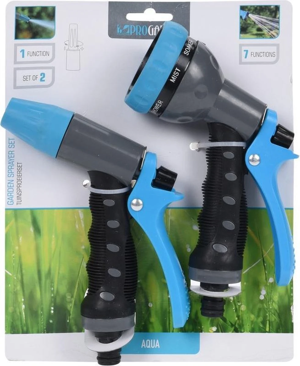 2x Tuinslang Sproeipistool/spuitpistool/sproeikop - Tuinier/tuinslang Benodigdheden 1 2x Tuinslang Sproeipistool/spuitpistool/sproeikop - Tuinier/tuinslang Benodigdheden