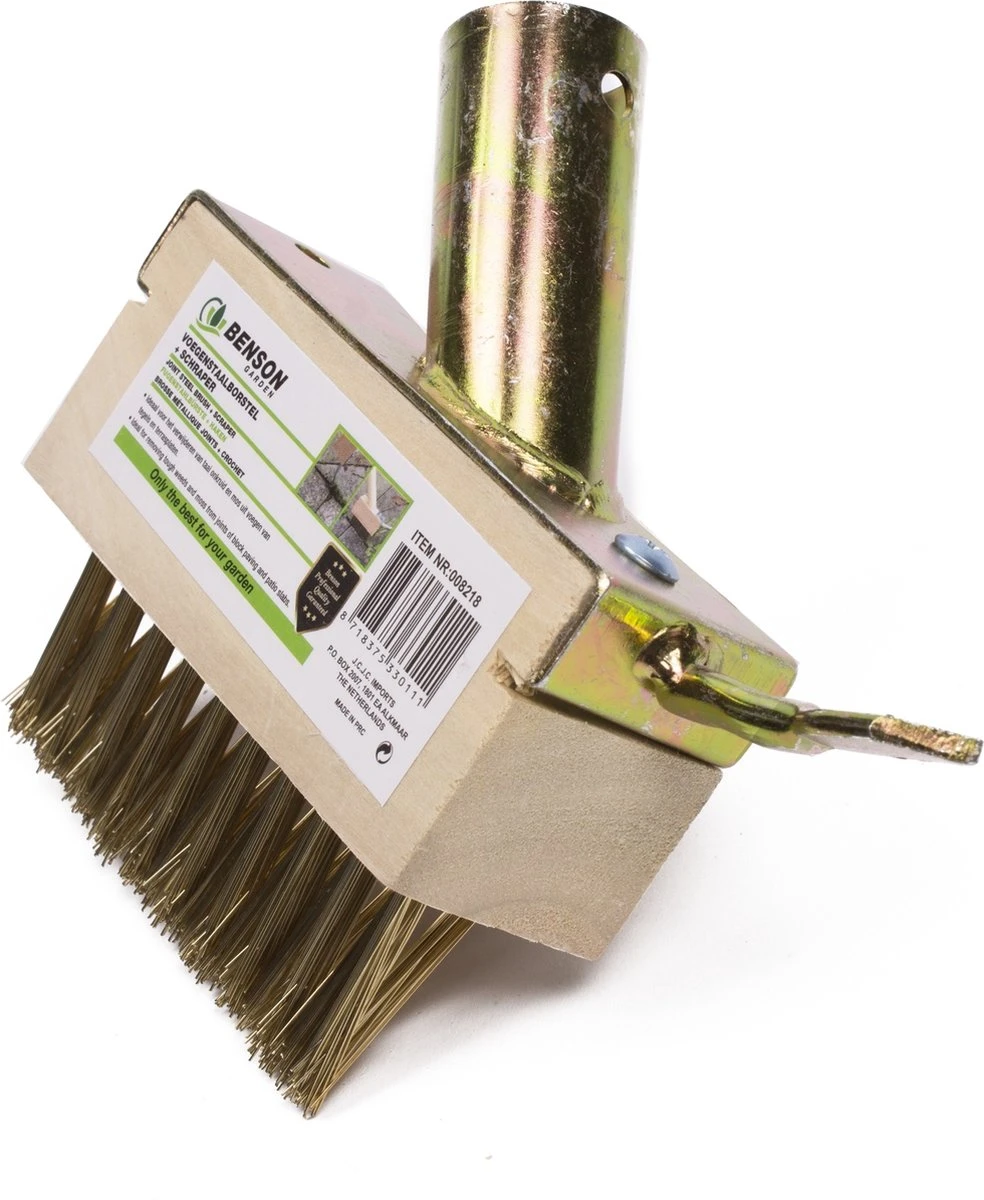 Benson Onkruidborstel - Voegenkrabber - Onkruidkrabber - Zonder Steel - Messing - Met Haak 5 Benson Onkruidborstel - Voegenkrabber - Onkruidkrabber - Zonder Steel - Messing - Met Haak - Image 5