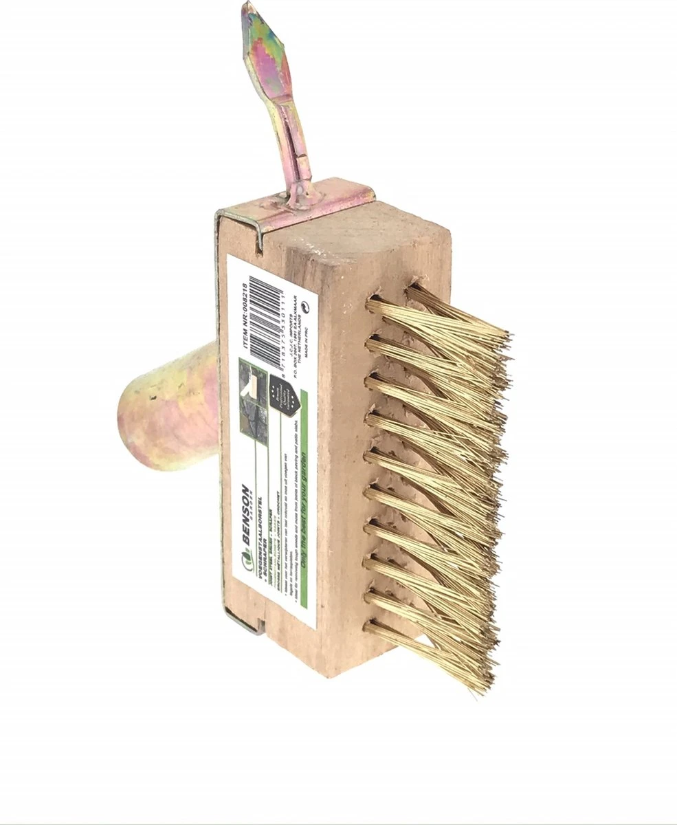 Benson Onkruidborstel - Voegenkrabber - Onkruidkrabber - Zonder Steel - Messing - Met Haak 6 Benson Onkruidborstel - Voegenkrabber - Onkruidkrabber - Zonder Steel - Messing - Met Haak - Image 6