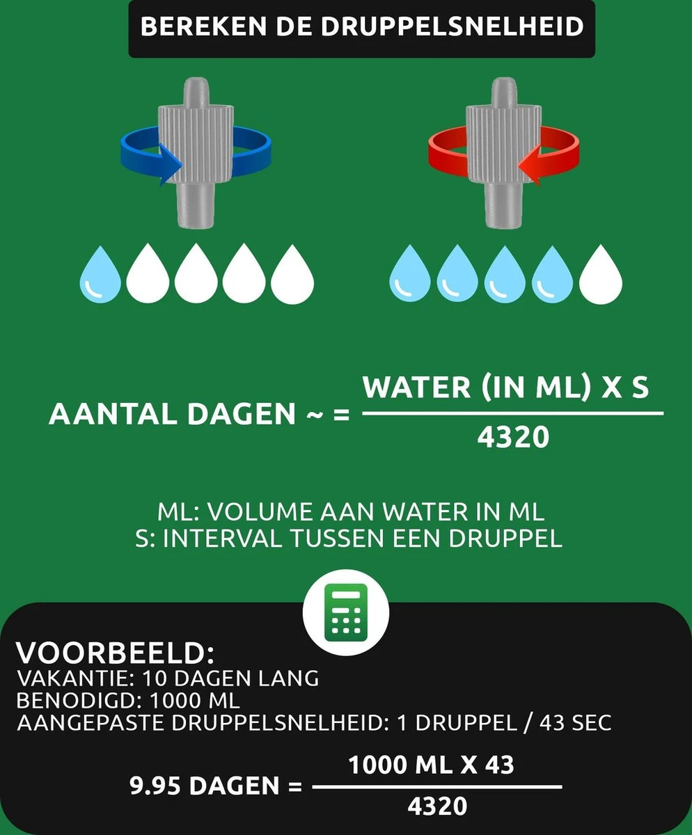SKYARD® Waterdruppelaar Set Van 10 – Watergeefsysteem Geschikt Binnen (Kamerplanten) En Buiten – Bewateringssysteem Met Instelbare Druppelsnelheid - Irrigatiesysteem - Planten Watergever - Waterbol 7 SKYARD® Waterdruppelaar Set Van 10 – Watergeefsysteem Geschikt Binnen (Kamerplanten) En Buiten – Bewateringssysteem Met Instelbare Druppelsnelheid - Irrigatiesysteem - Planten Watergever - Waterbol - Image 7